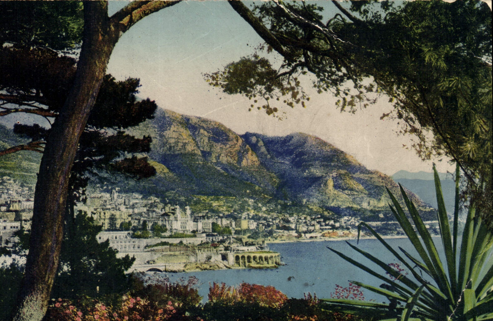 CPA Monte Carlo vue prise de Monaco 