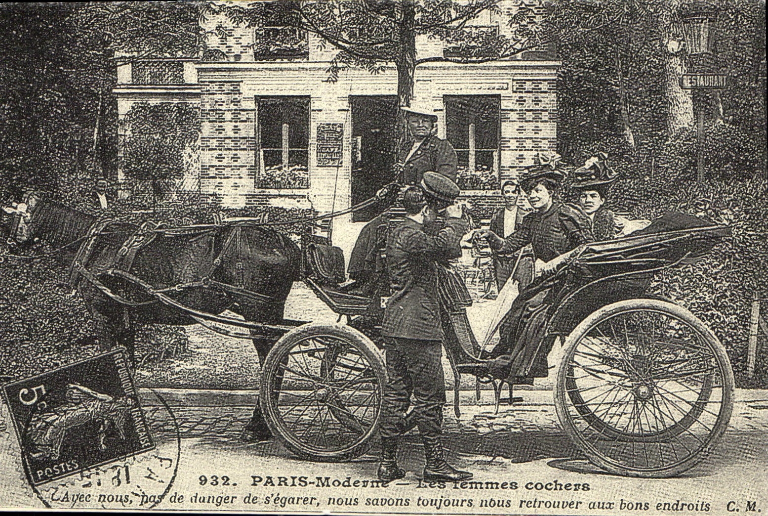 REPRO Paris Moderne Les Femmes cochers