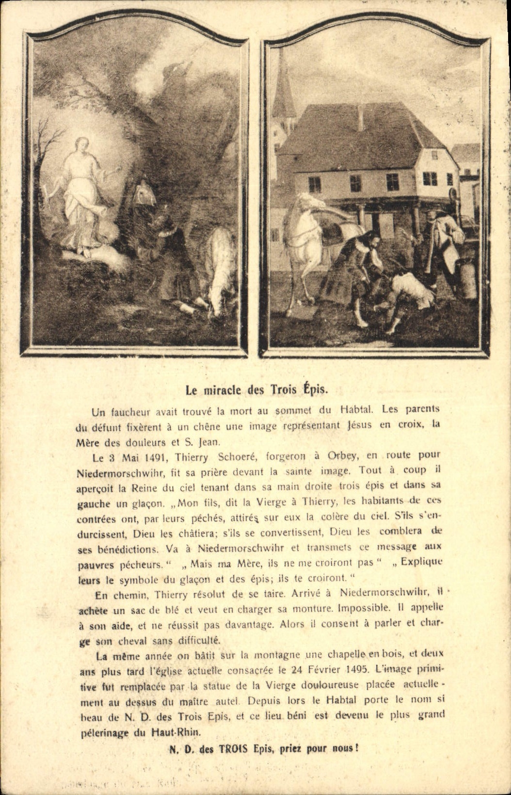 CPA Le Miracle des Trois Epis 