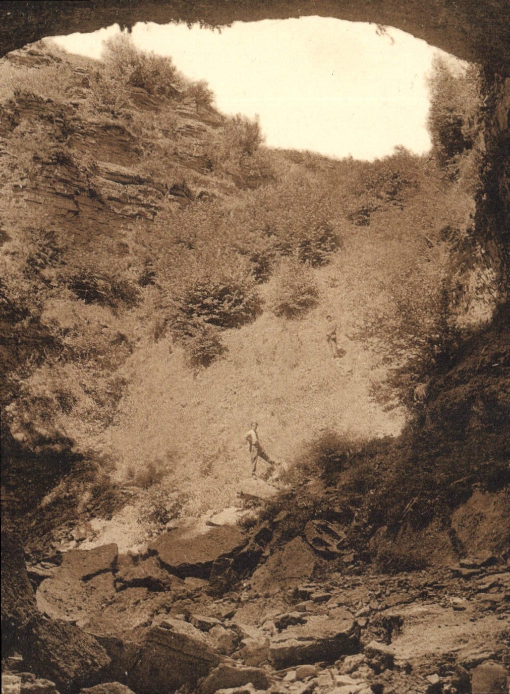 CPA Riviere souterraine de Bramabiau L'Aven du Balses