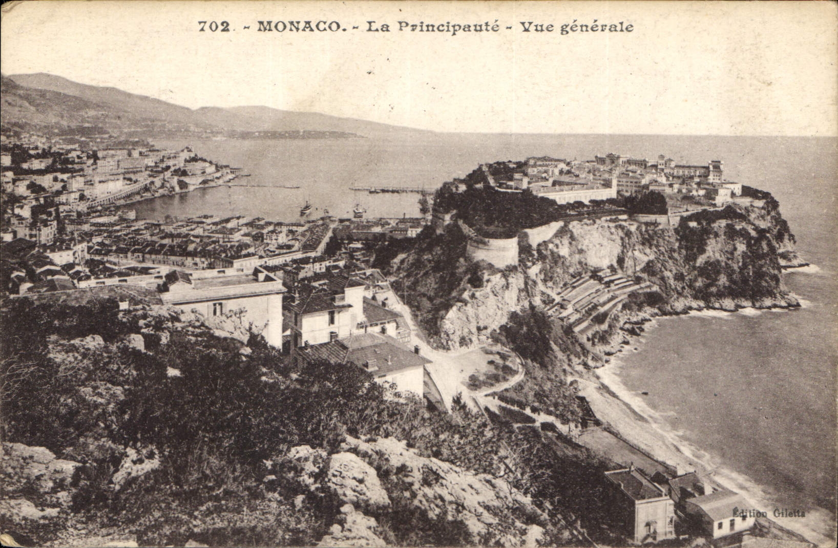 CPA Monaco La Principaute Vue generale