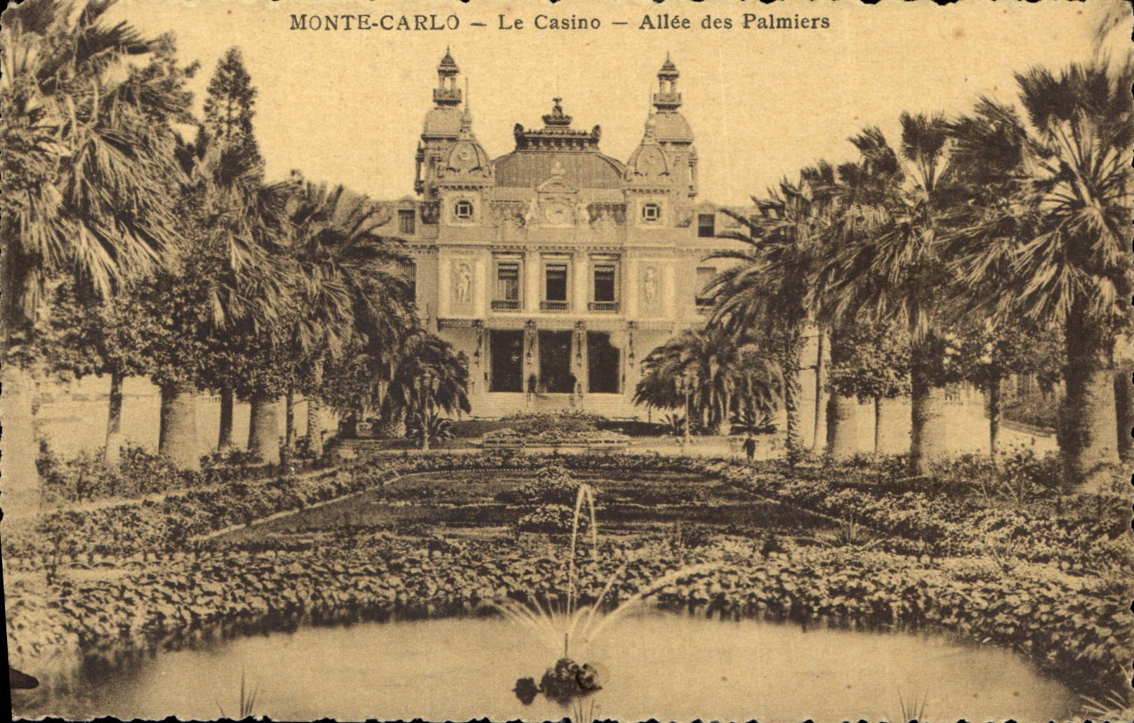 CPA Monte Carlo Le Casino Allee des Palmiers 