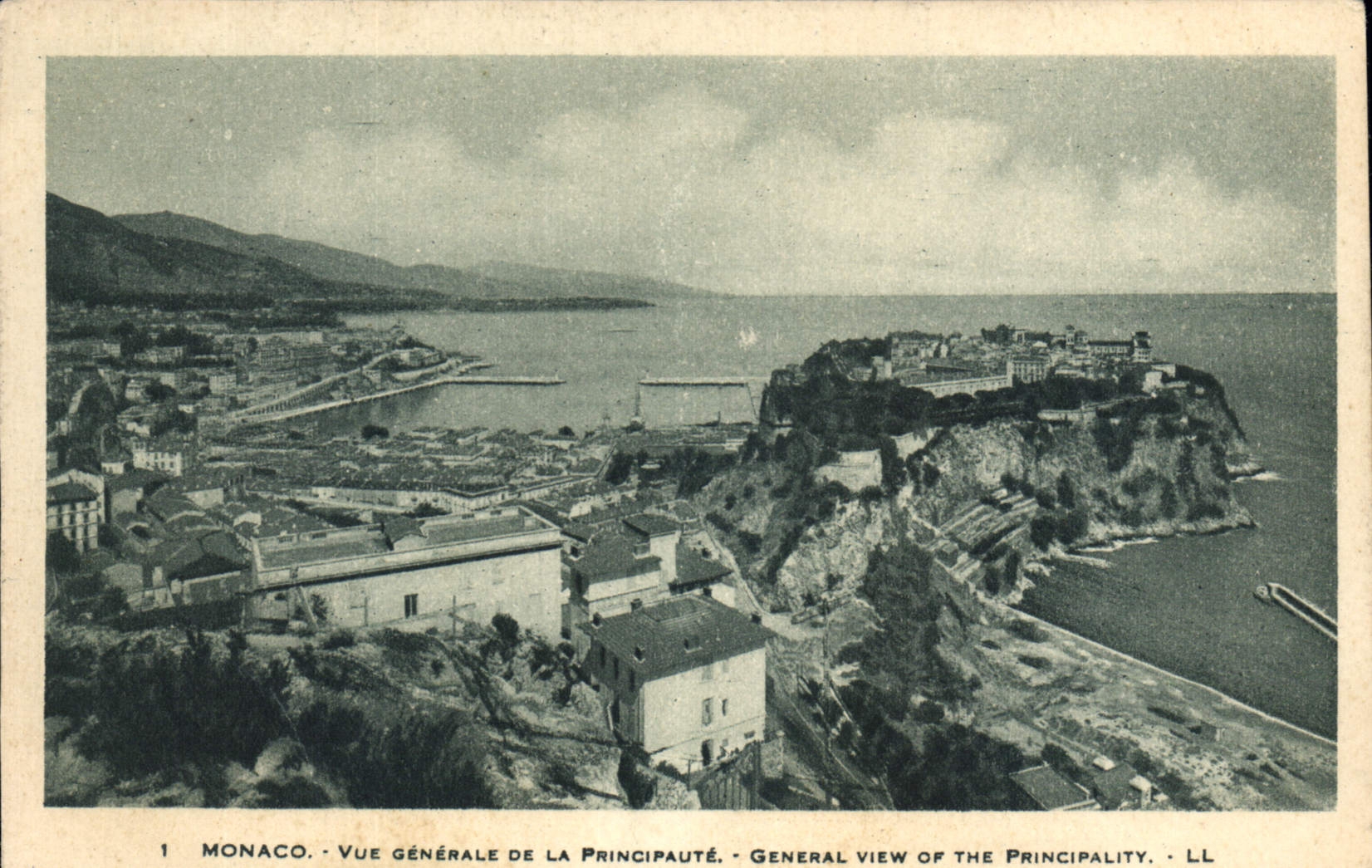 CPA Monaco Vue generale de la Principaute