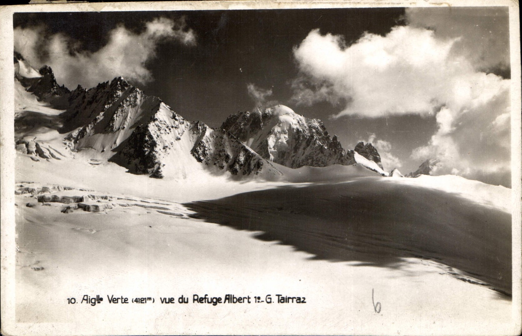 CPA Aiglee Verte vue du Refuge Albert