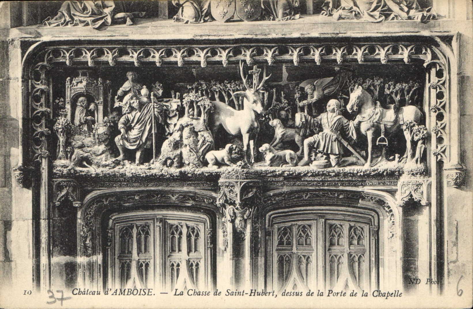 CPA Chateau d'Amboise La Chase de Saint Hubert de sus de la Porte de la Chapelle 