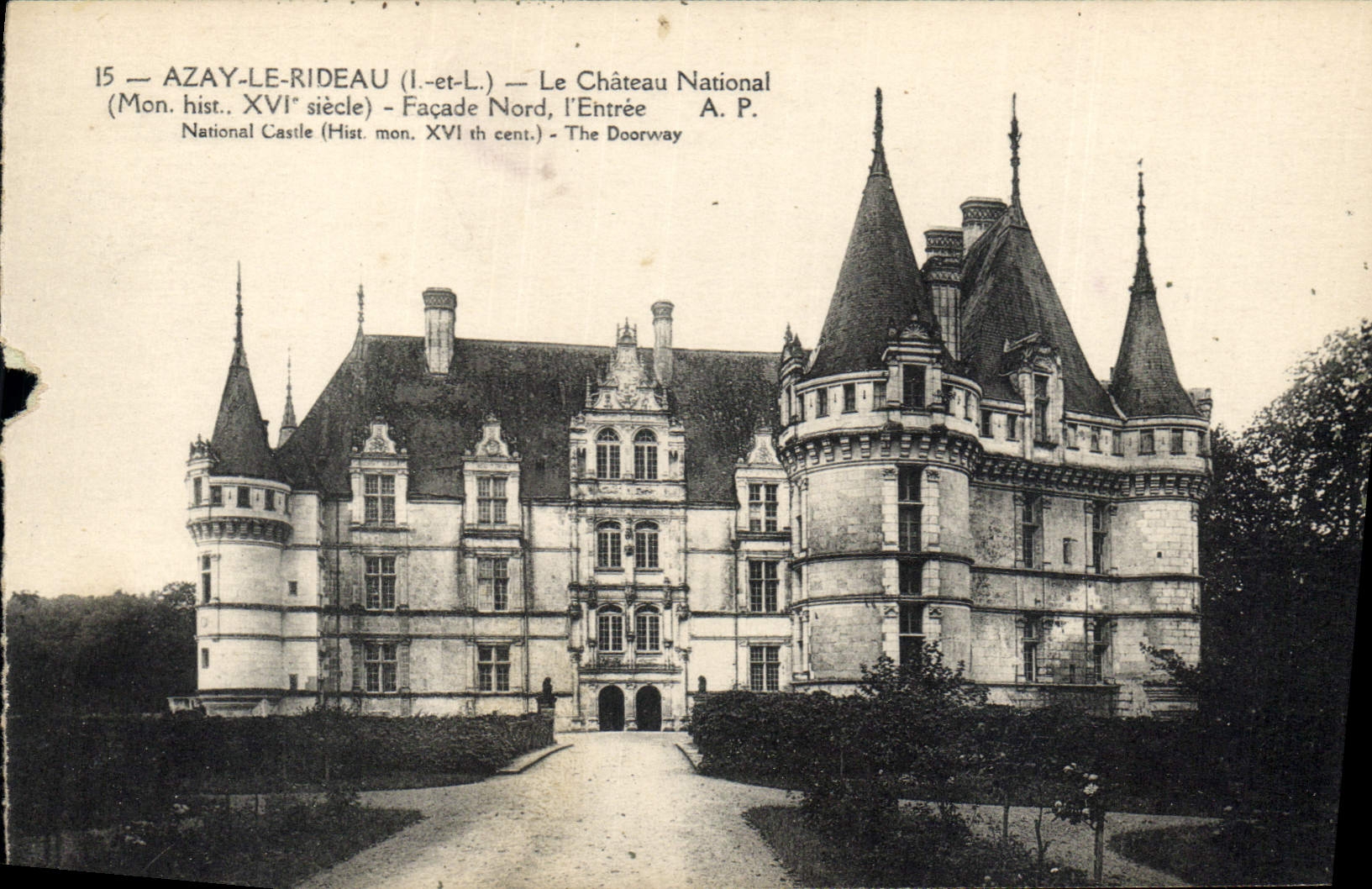 CPA Azay le Rideau le Chateau National