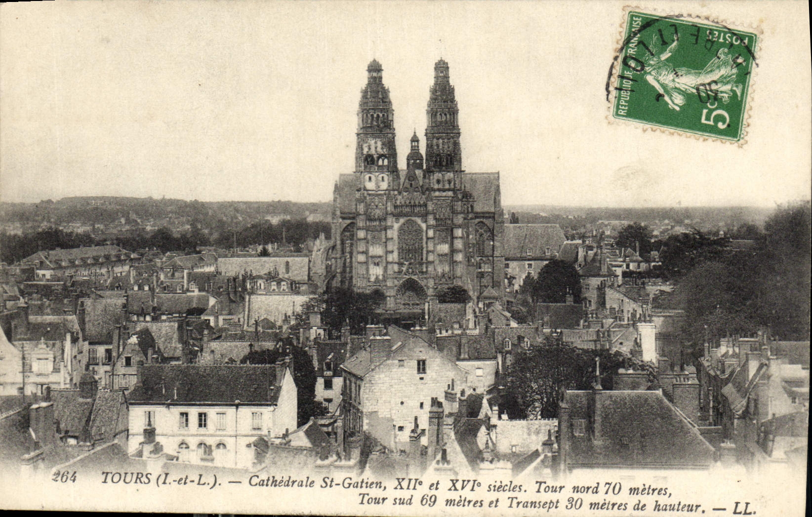 CPA Tours Cathedrale St Gatien 