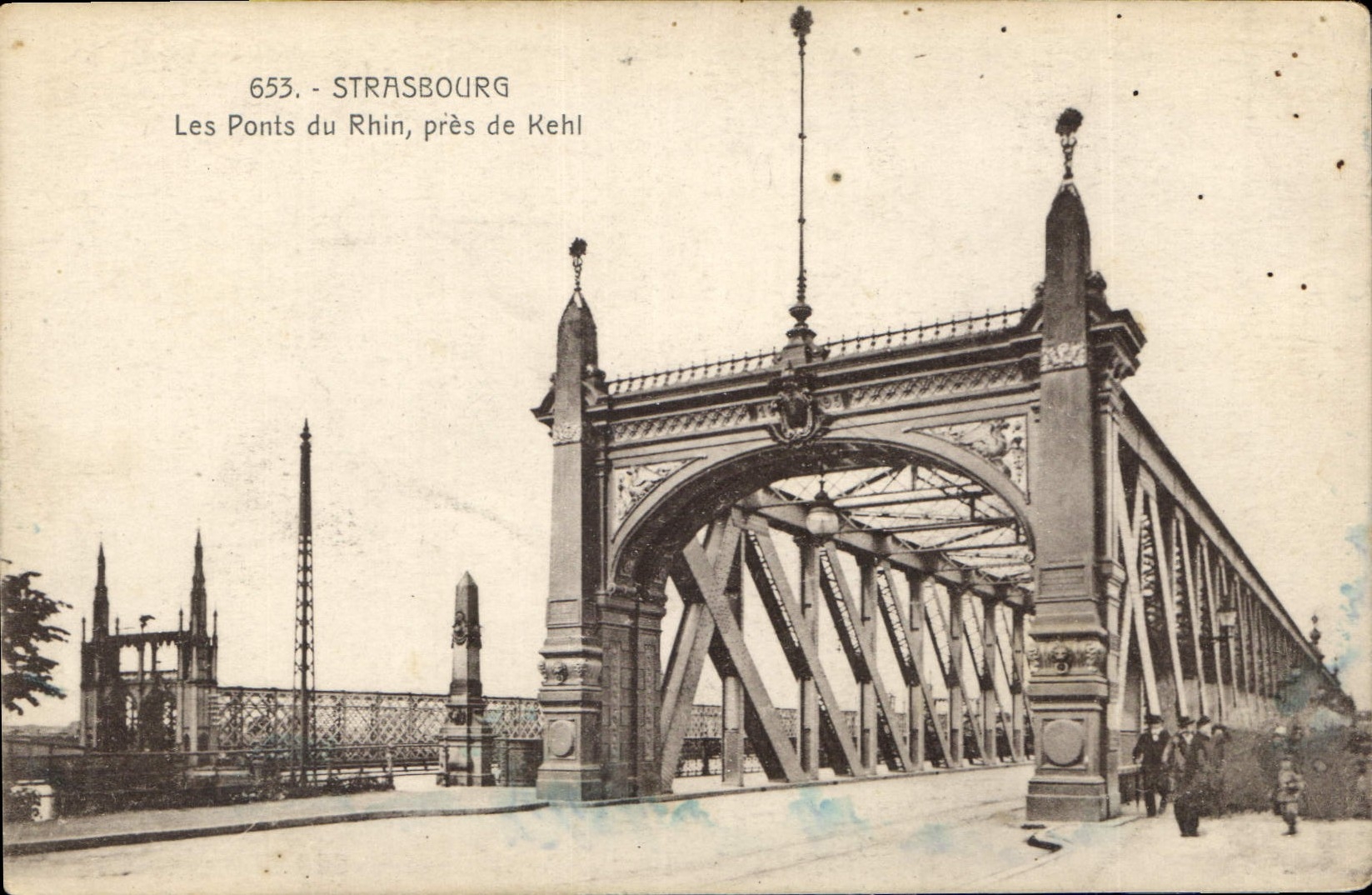 CPA Strasbourg Le Ports du Rhin pres de leehl 