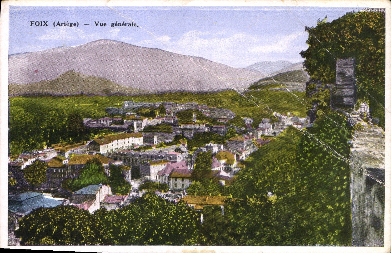 CPA Foix ariege vue generale 