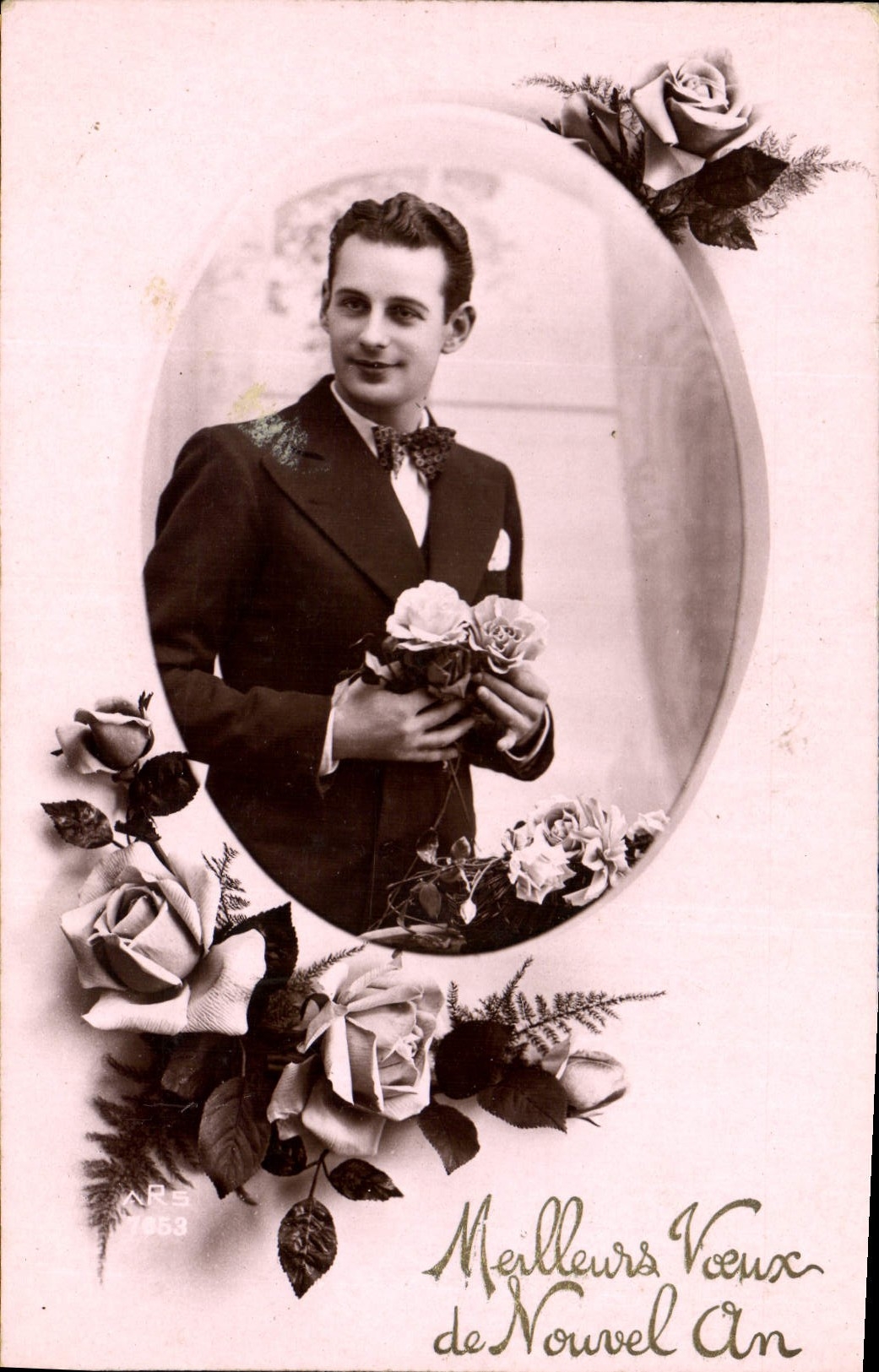 CPA Meilleurs Voeux de Nouvel An Homme