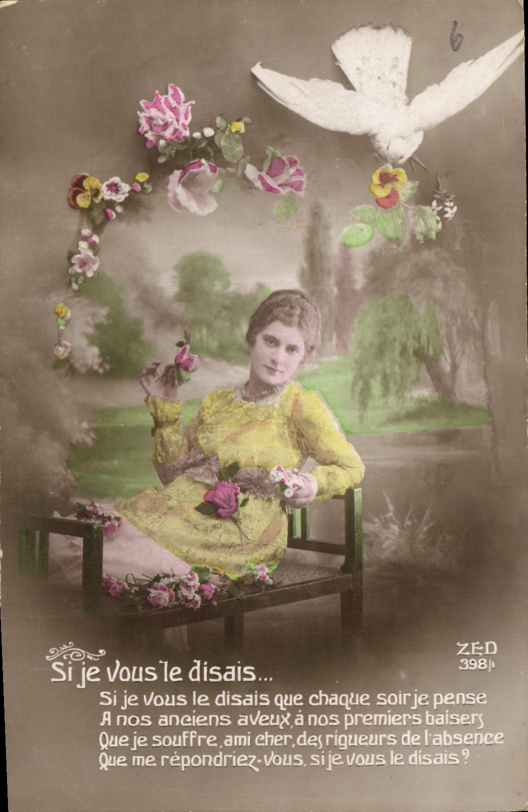 CPA Si je vous le disais Femme