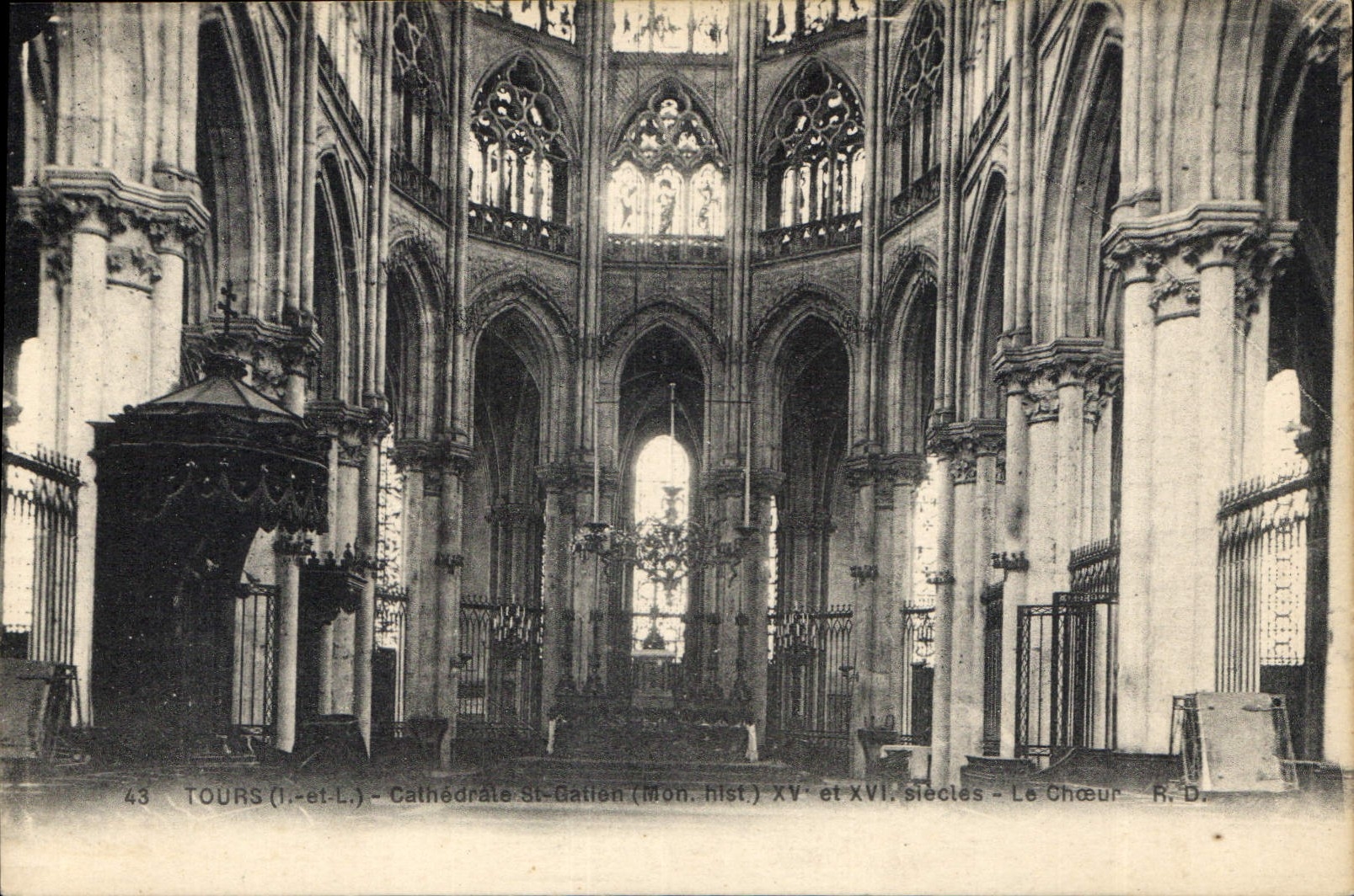 CPA Tours Cathedrale St Gatien 
