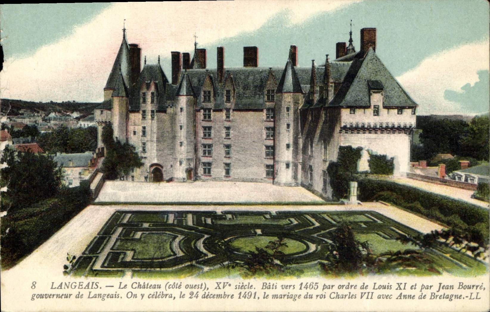 CPA Langeais Le Chateau cote ouest  
