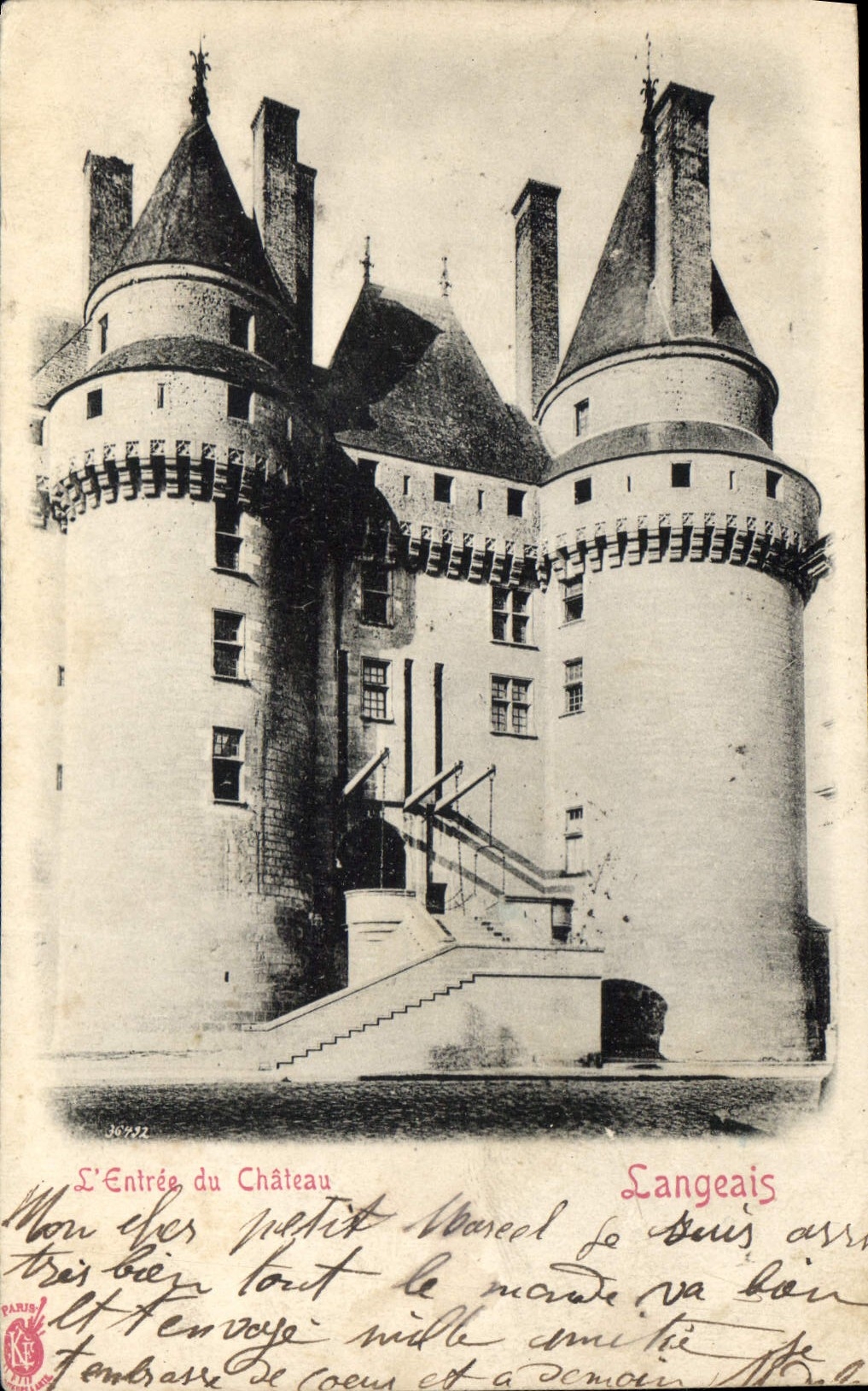CPA Langeais l'Entree du Chateau 