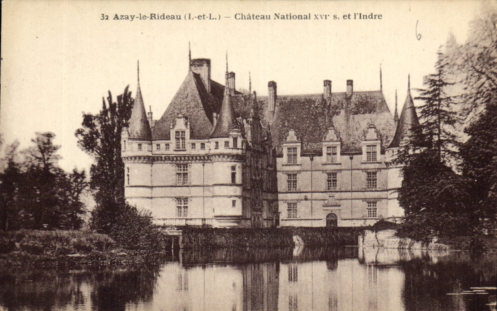 CPA Azay le Rideau Chateau National