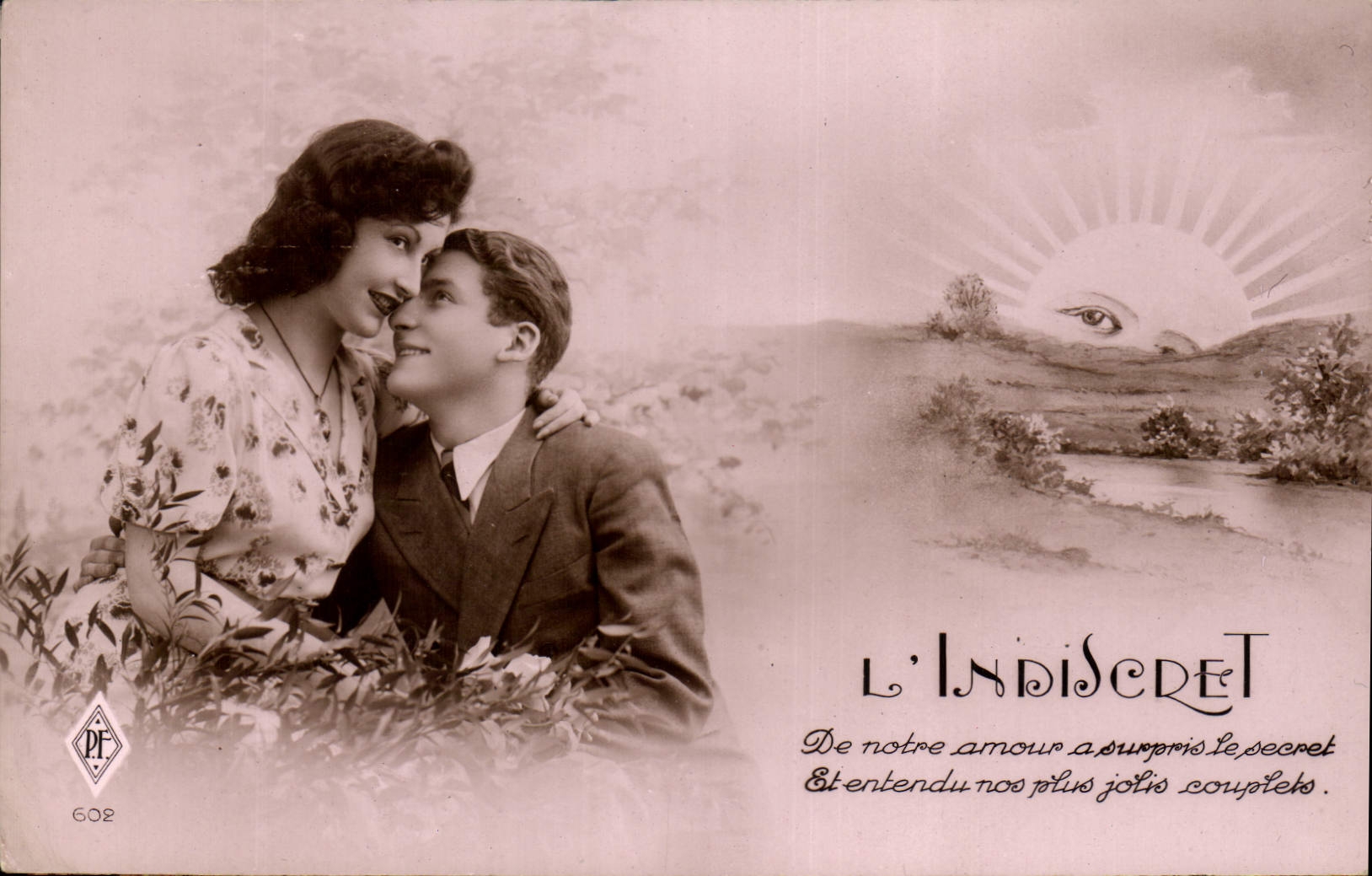 CPA L'Indiscret Femme