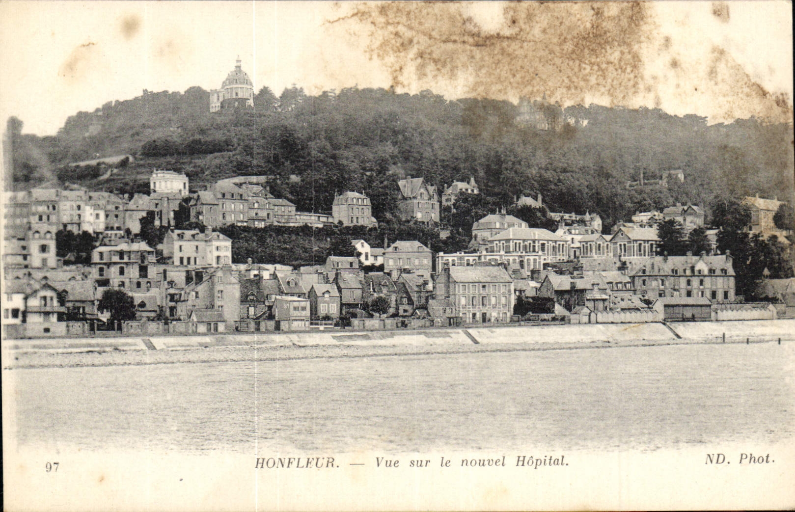 CPA Honfleur Vue sur le nouvel Hospital 