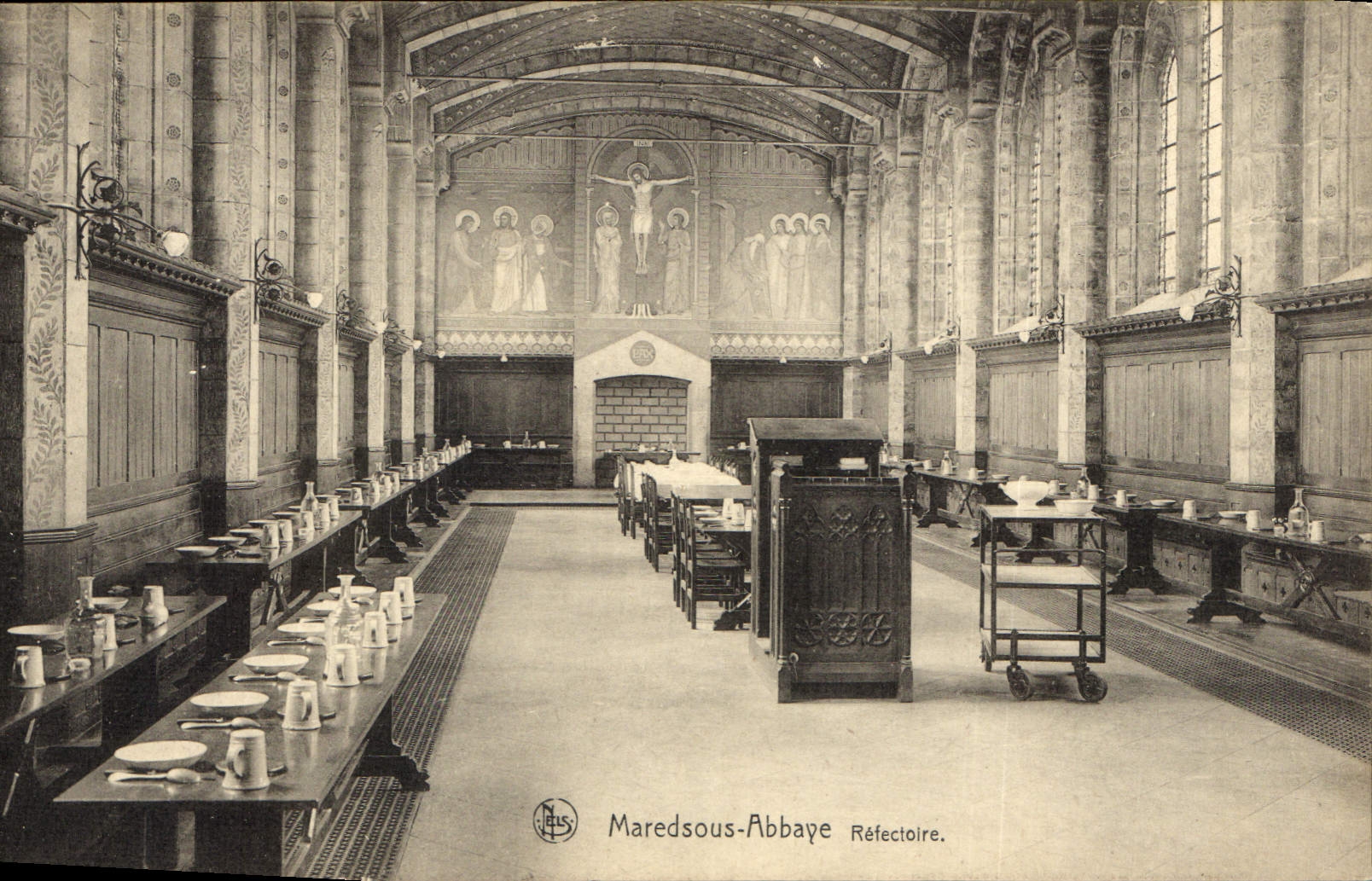 CPA Maredsous Abbaye Reflectoire 