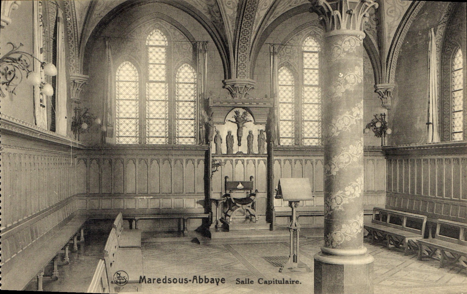 CPA Maredsous Abbaye Salle Capitulaire