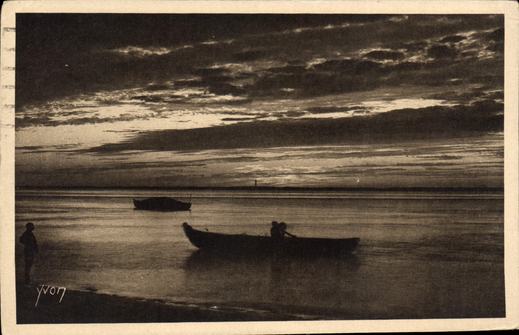CPA Les Charmes de la Cote d'Argent Mer et foret Bassin d'Arcachon Apres l'orage 