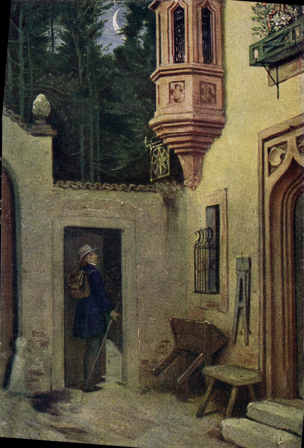 CPA M V Schwind Abschied Im Morgengrauen 