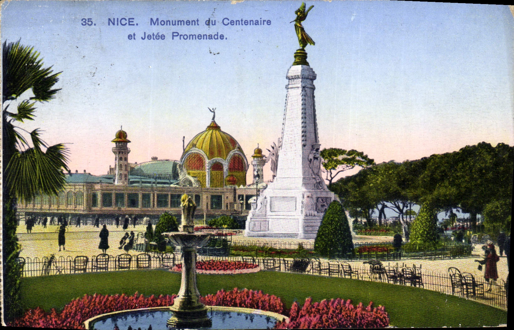 CPA Nice Monument du Centenaire et Jetee Promenade