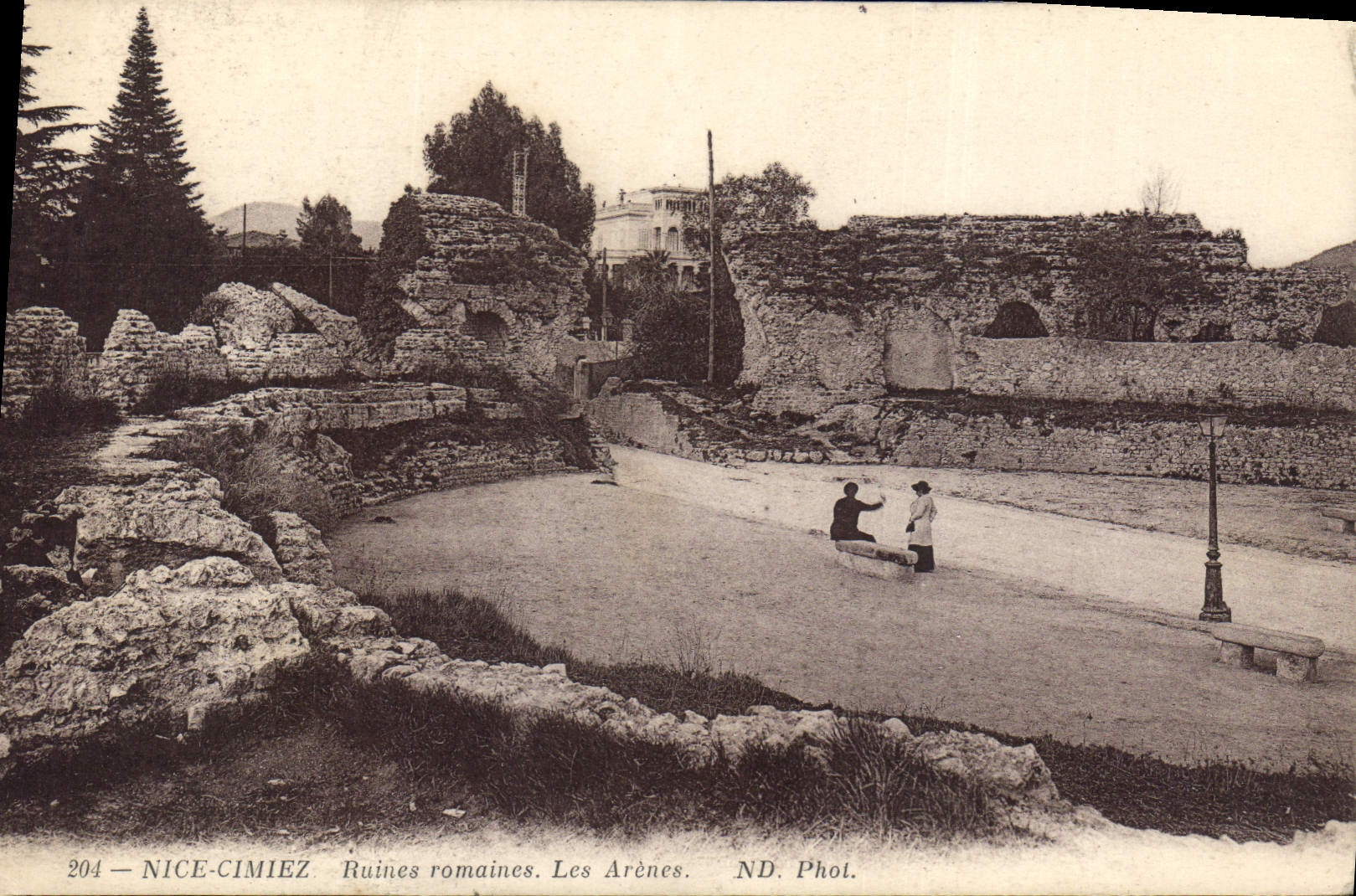 CPA Nice Cimiez Ruines Romaines les Arenes 