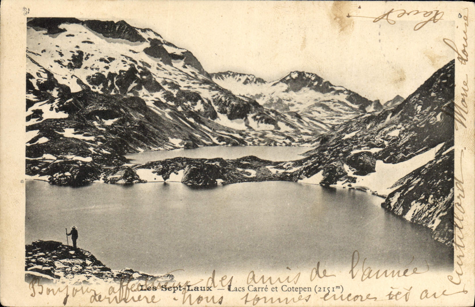 CPA Les Sept Laux Lacs Carre et Cotepen 