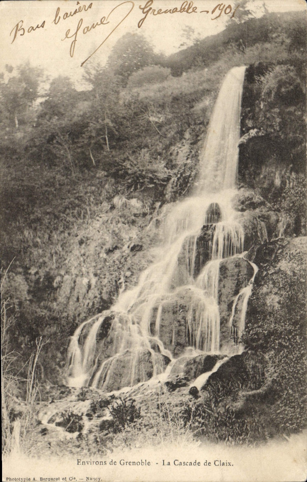CPA Environs de Grenoble la Cascade de Claix 