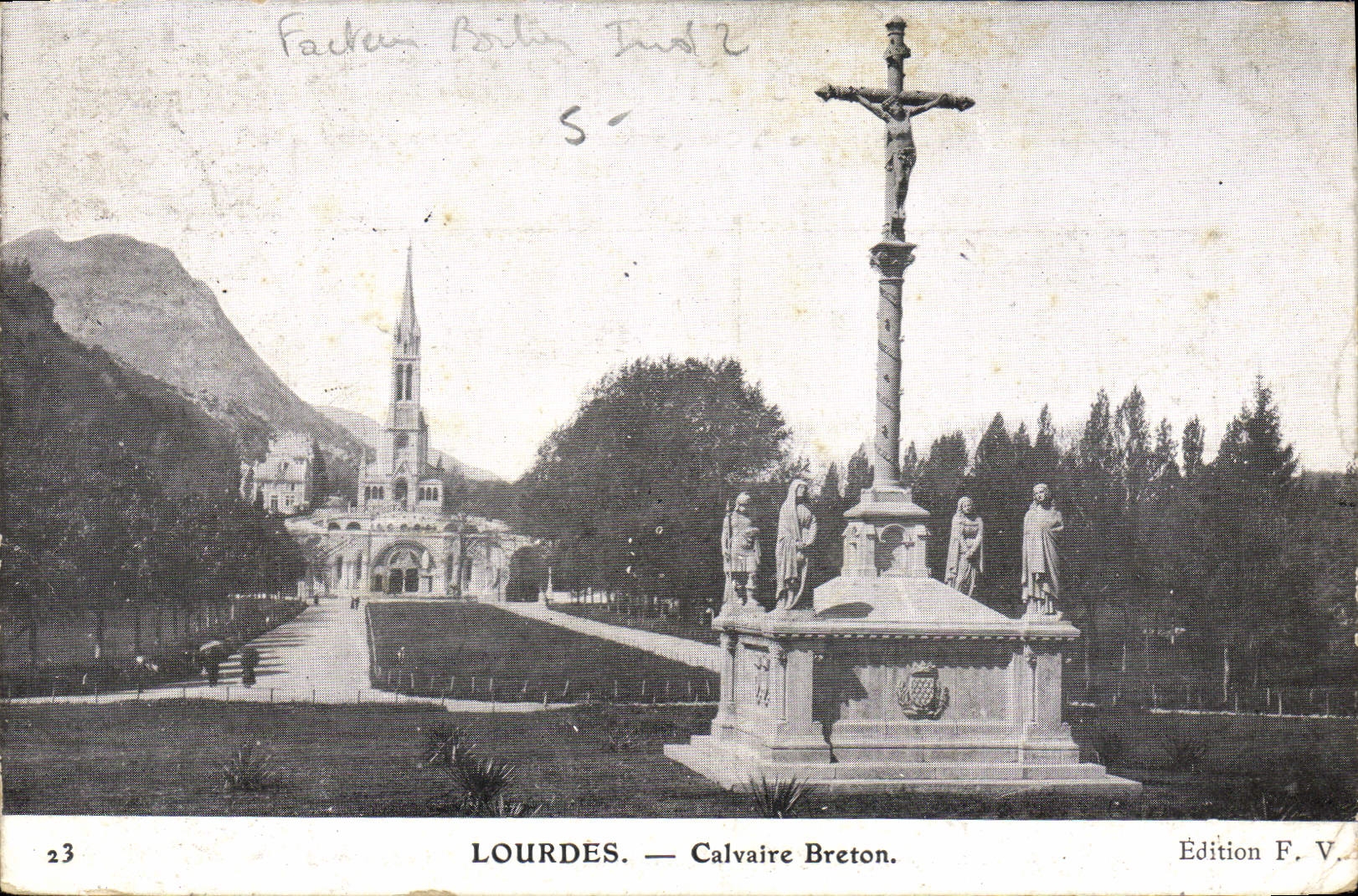 CPA Lourdes Calvaire Breton 
