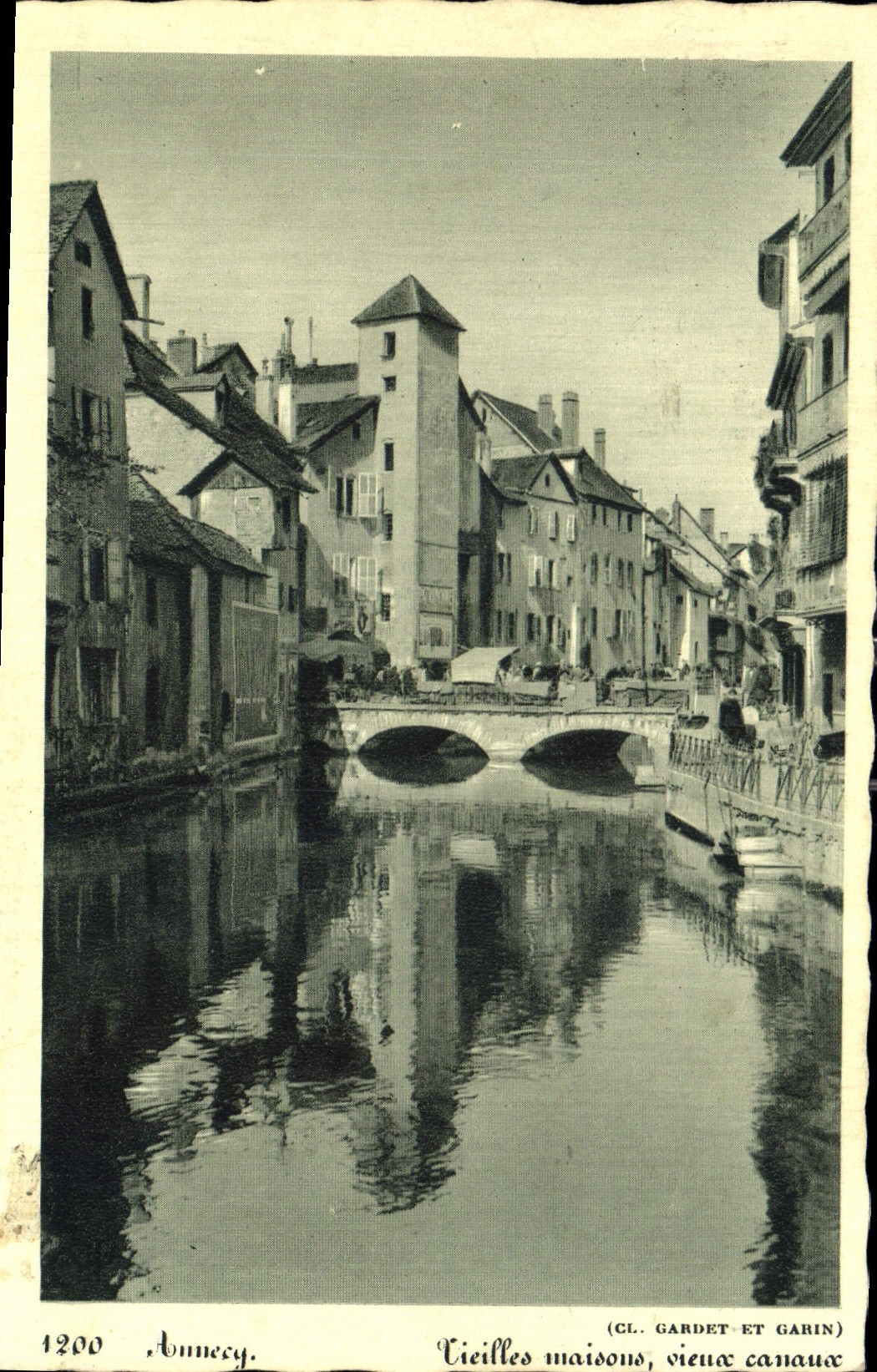 CPA Annecy Vieilles Maisons vieux Canaux 