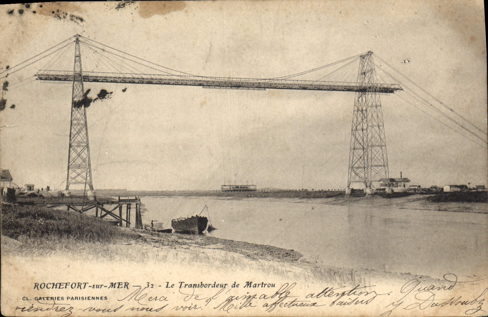CPA Rochefort sur Mer le Transbordeur de Martrou 