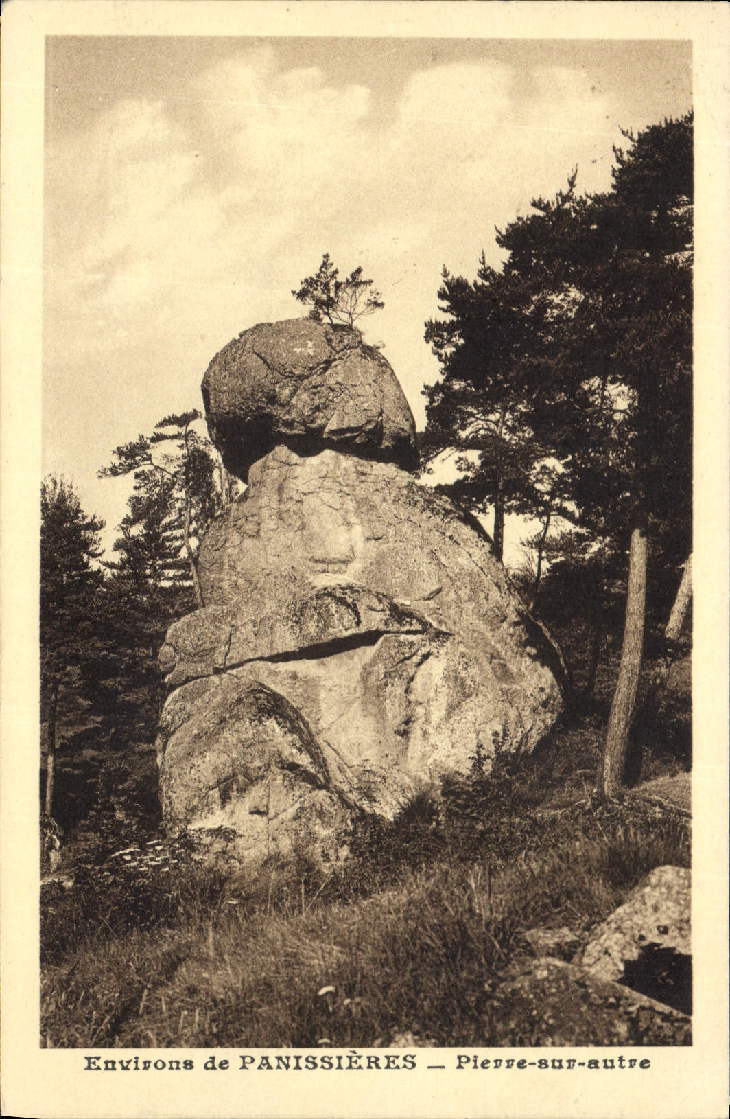 CPA Environs de Panissieres Pierre sur autre