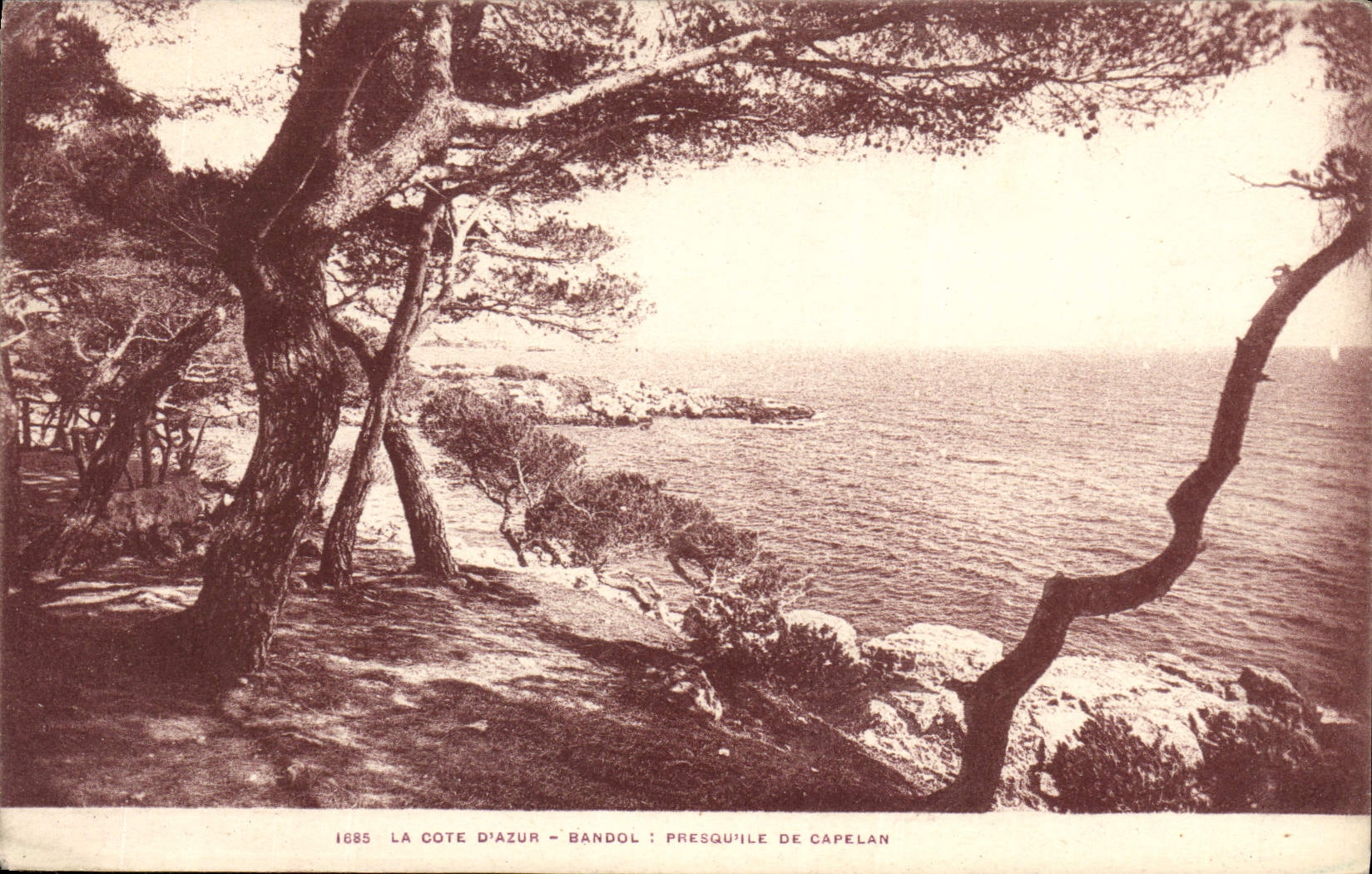 CPA La Cote d'Azur Presqu'ile de Capelan