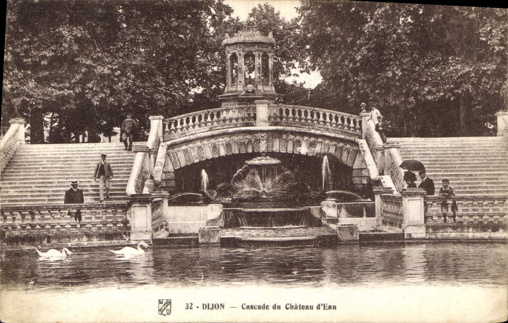 CPA Dijon Cascade du Chateau d'Eau 