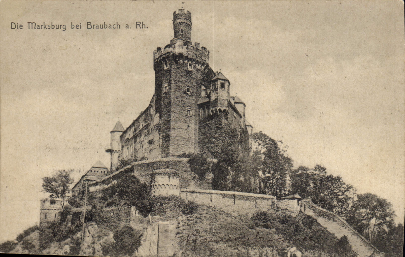 CPA Die Marksburg Bel Braubach a Rh 