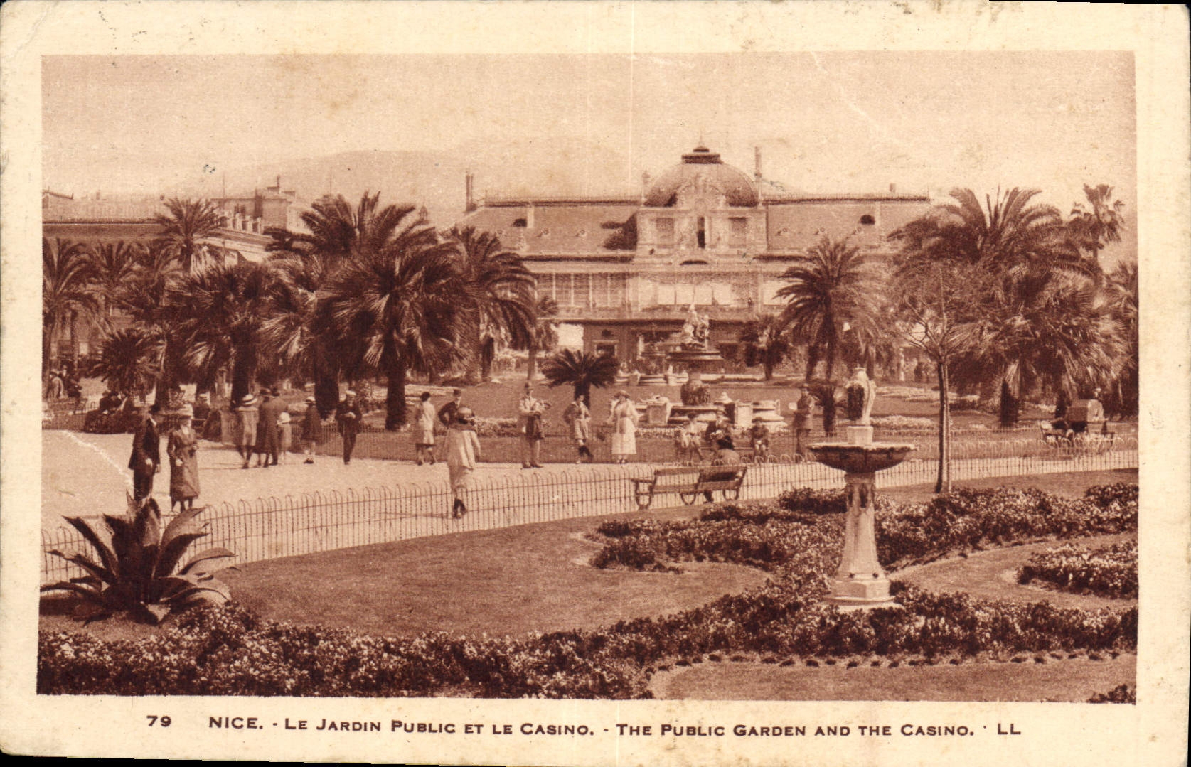 CPA Nice le Jardin Public et le Casino 
