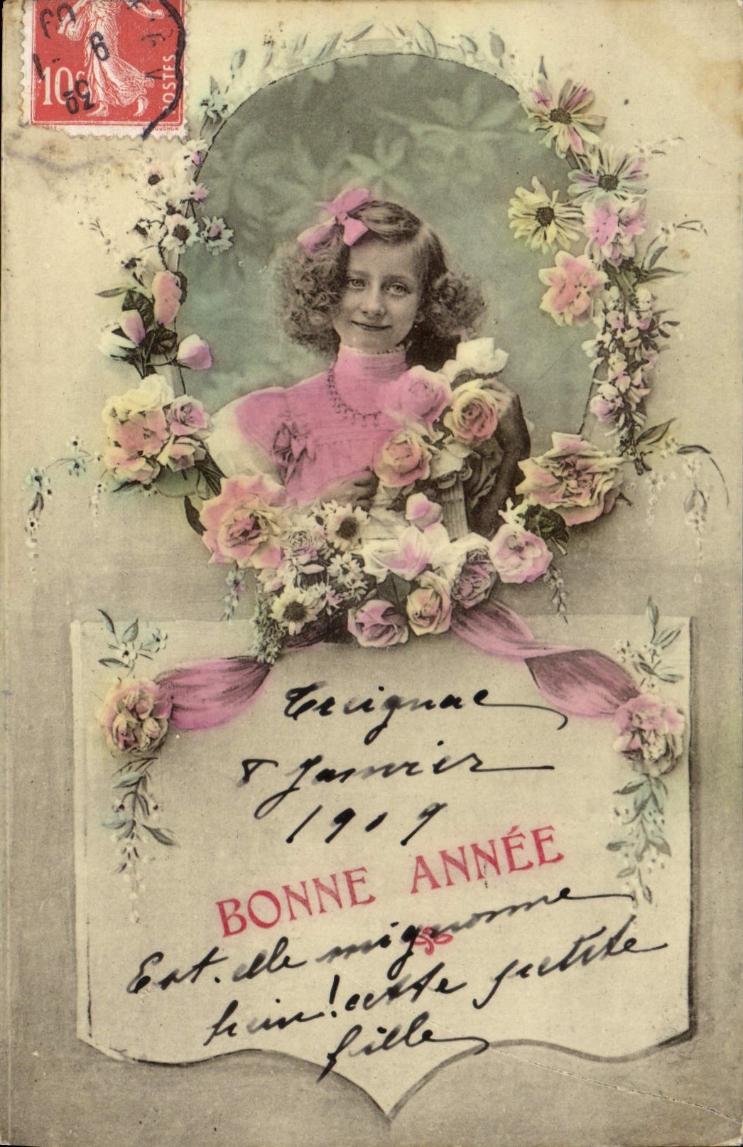 CPA Bonne Annee Enfant