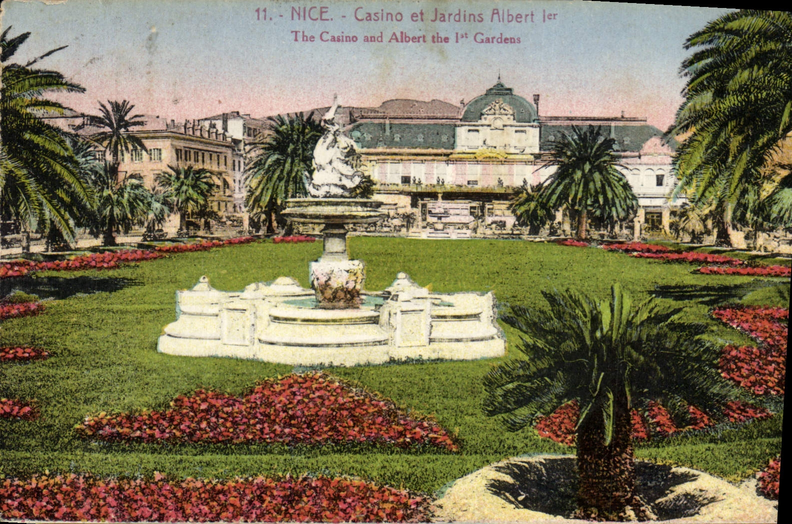CPA Nice Casino et Jardins Albert Ier 