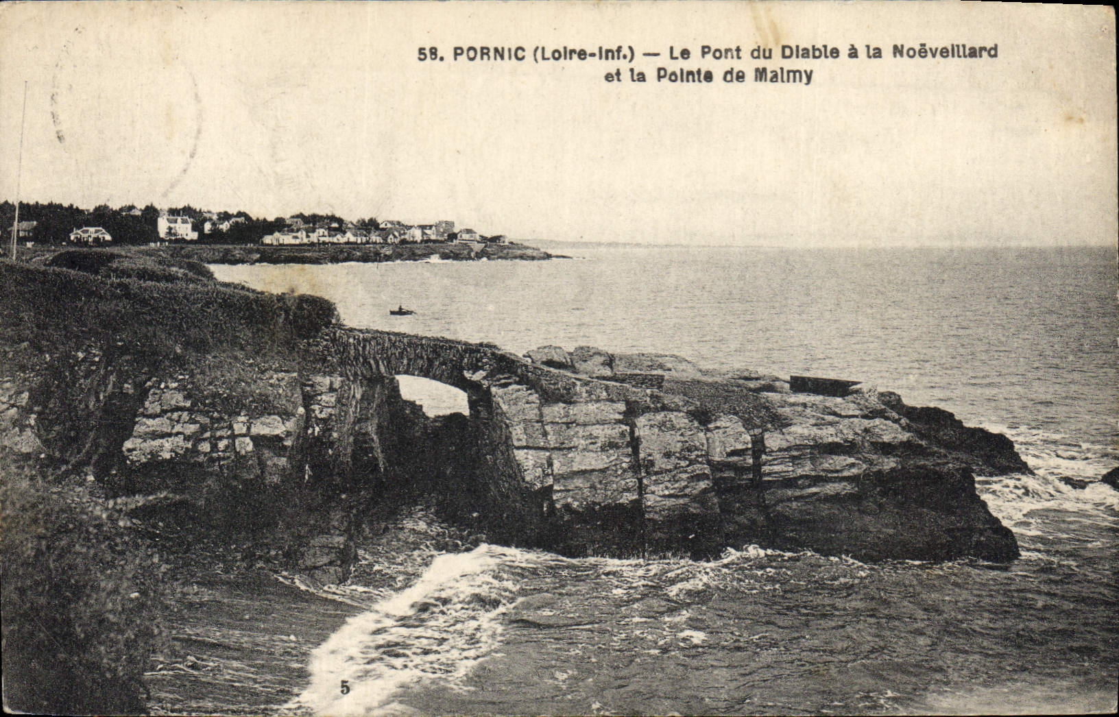 CPA Pornic Loire Inf le Pont du Diable a la Noeveillard et la Pointe de Malmy 