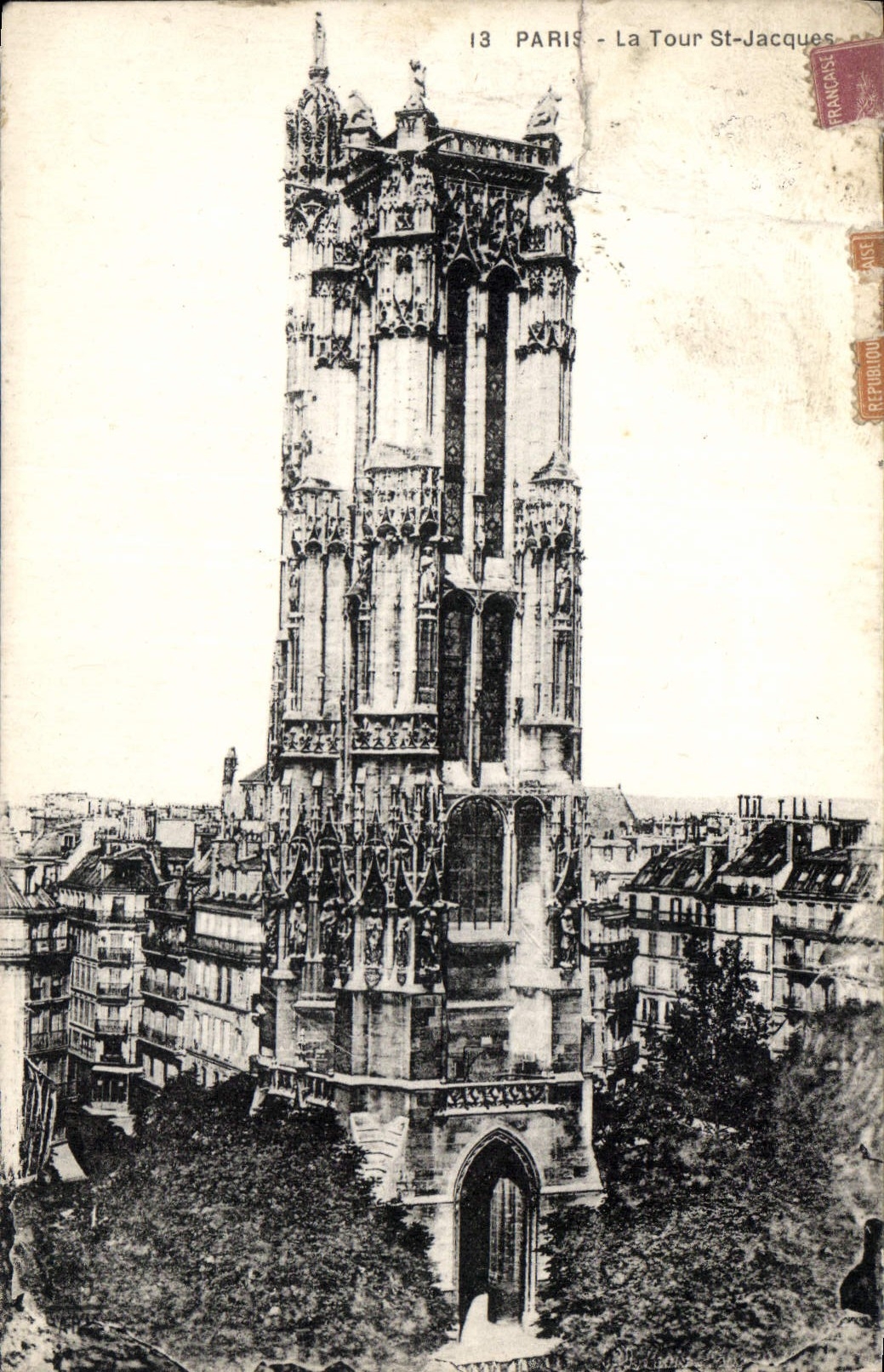 CPA Paris la Tour St Jacques 