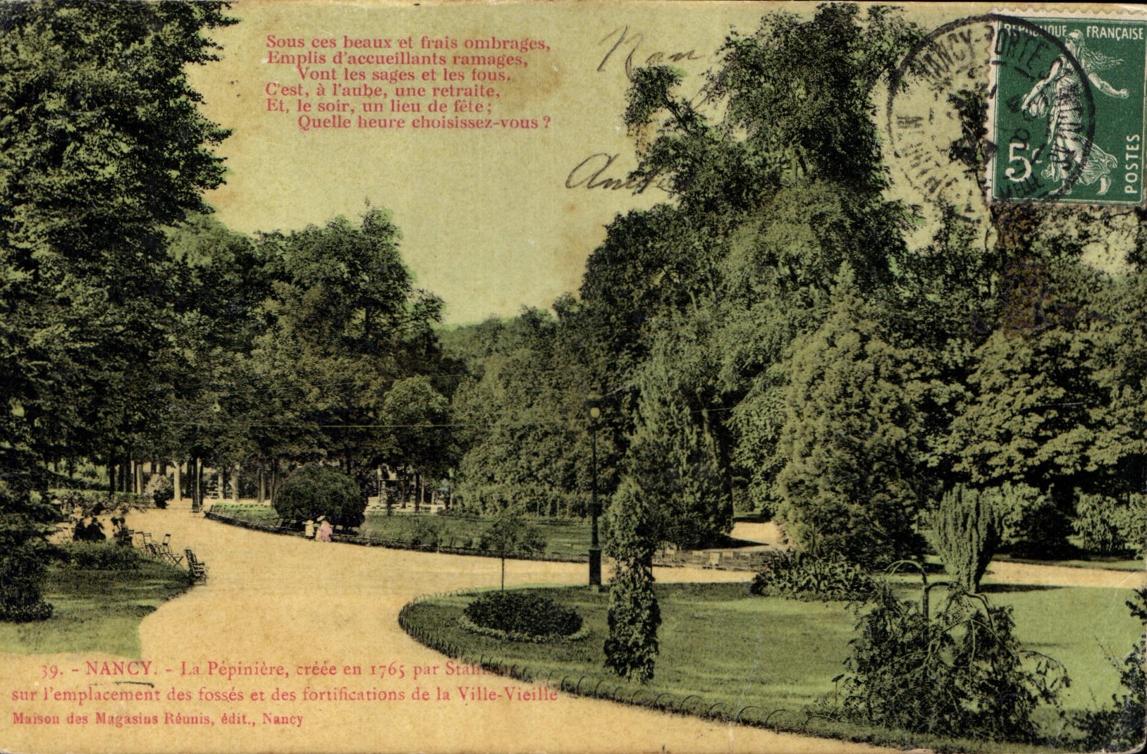 CPA Nancy le Pepiniere cree en 1763 