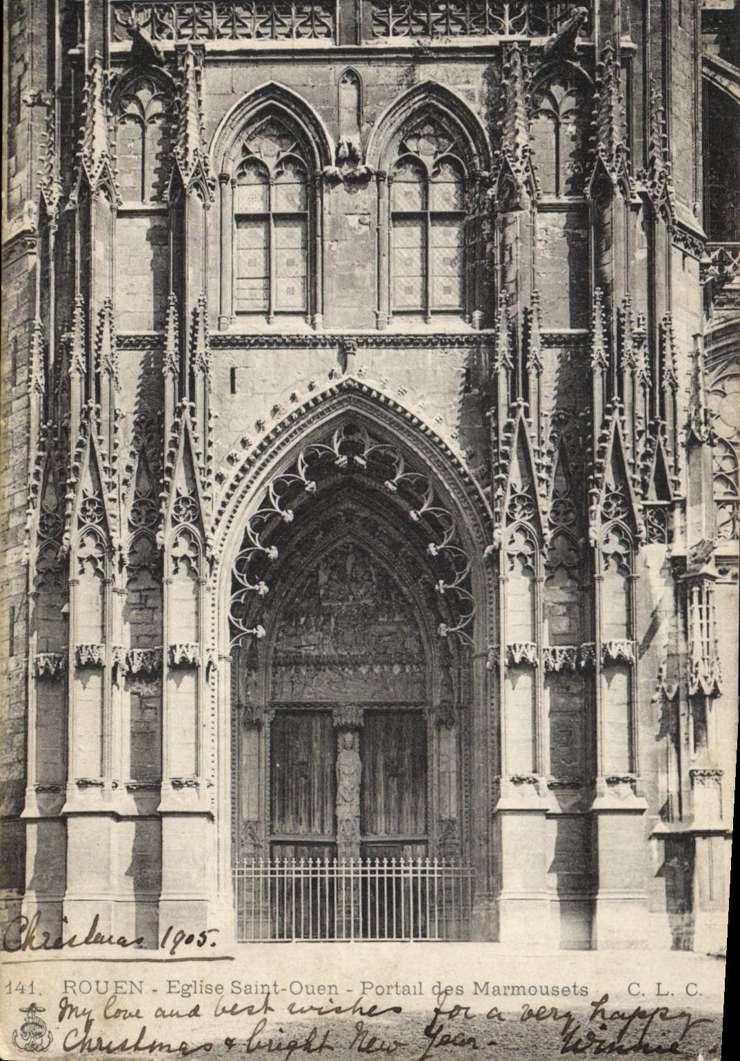 CPA Rouen Eglise Saint Ouen Portail des Marmousets