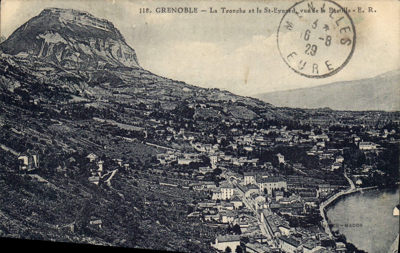 CPA Grenoble la Tronche et le St Eynard vue de la Bastille 