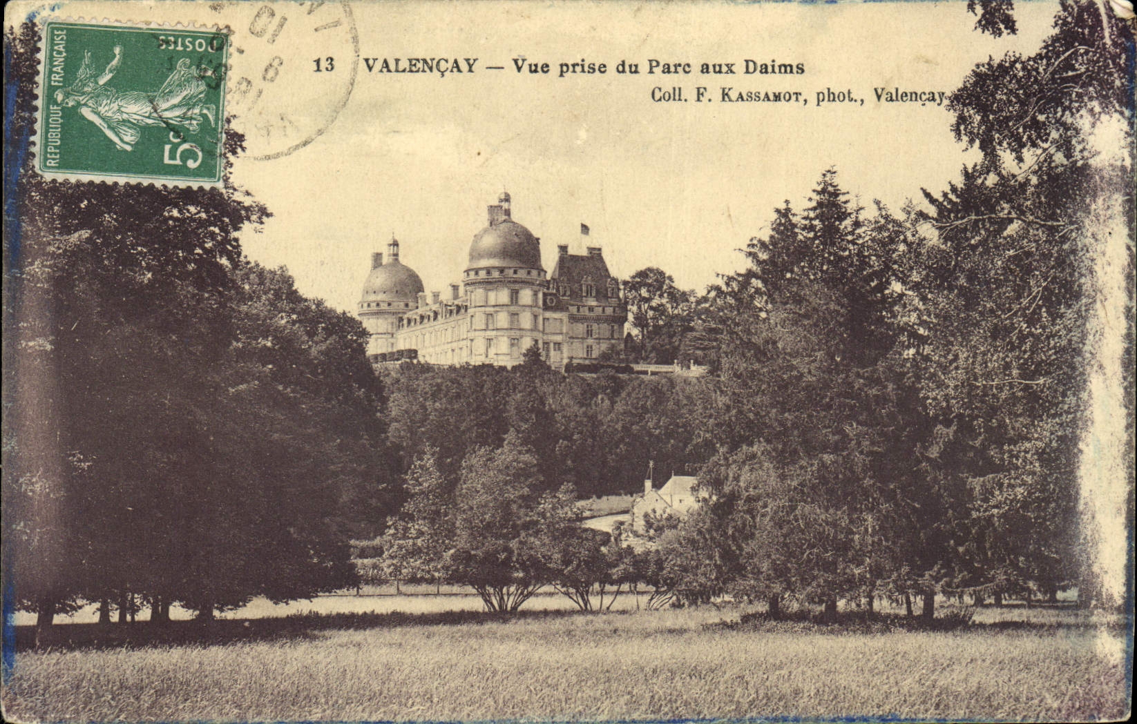 CPA Valencay vue prise du Parc aux Daims