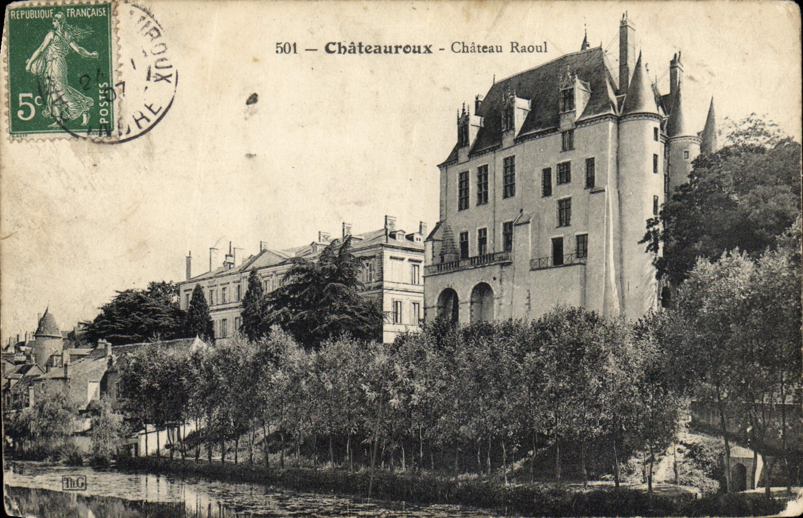CPA Chateauroux Chateau Raoul 