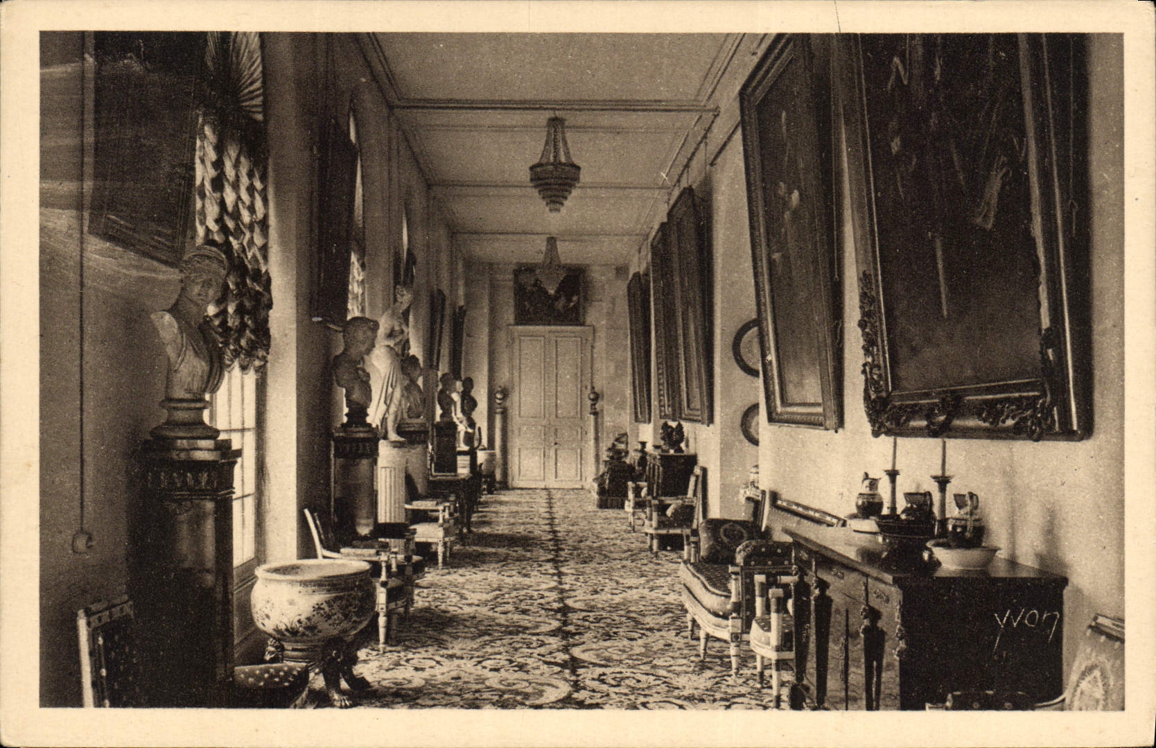 CPA Chateau de Valencay Galerie du Rez de Chaussee