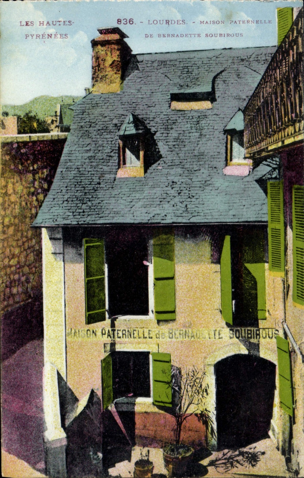 CPA Les Hautes Pyrennes Lourdes Maison Paternelle de Bernadette 