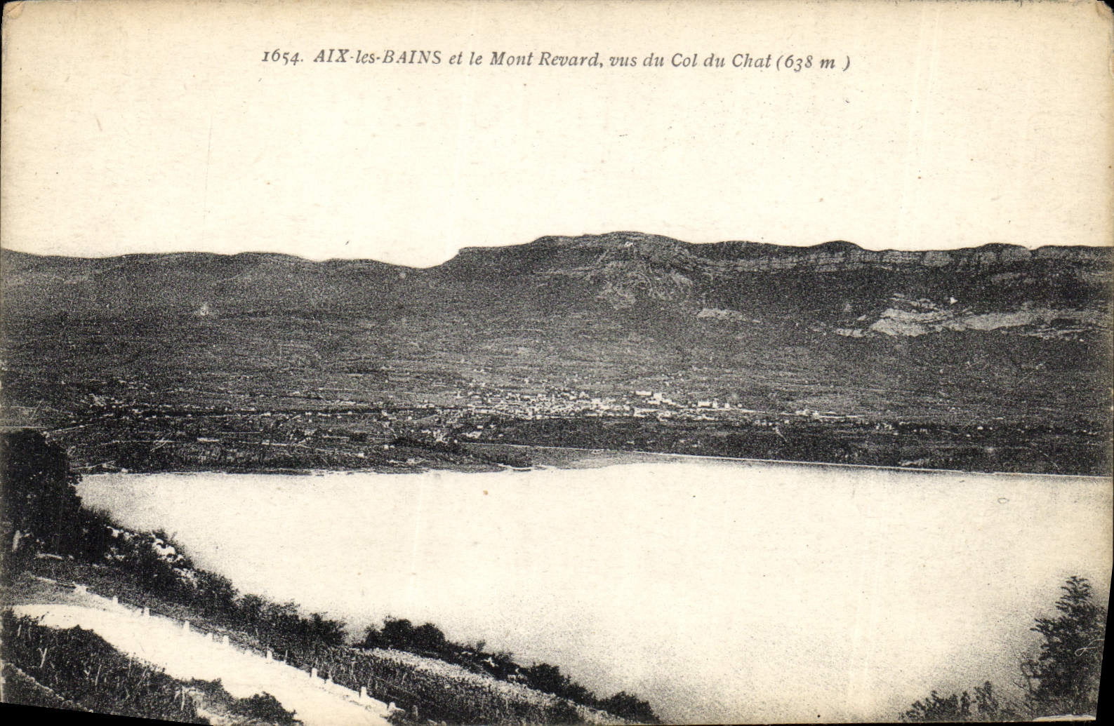 CPA Aix les Bains et le Mont Revard vus du Col du Chat