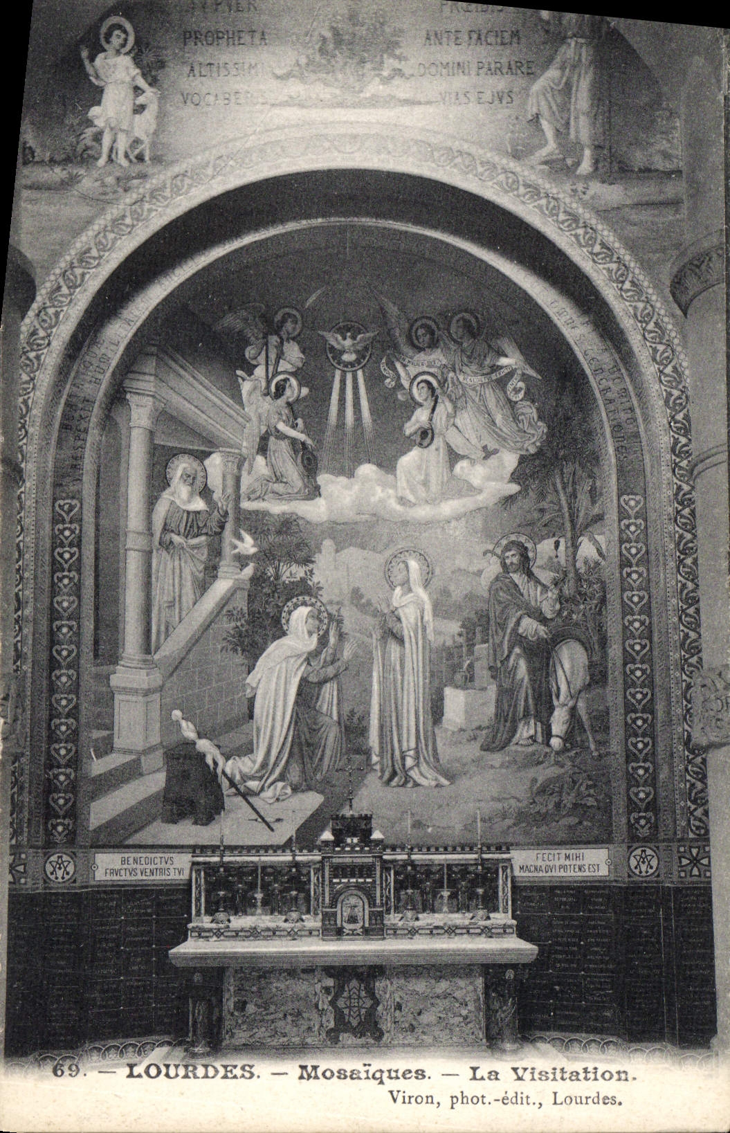 CPA Lourdes Mosaiques la Visitation 